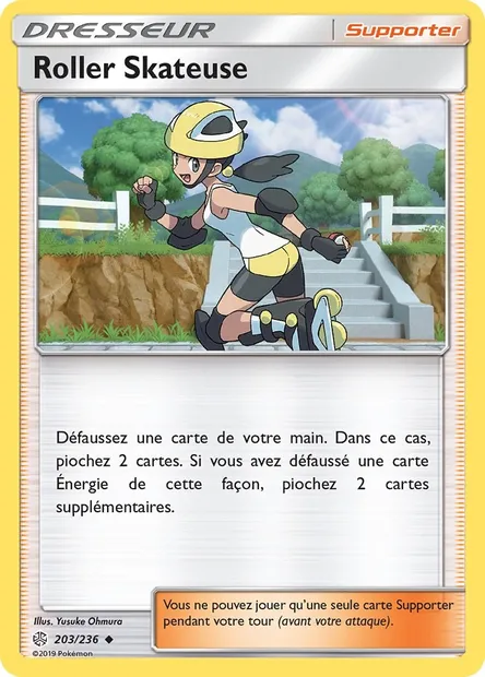 Roller Skateuse, carte Pokémon CEC 203 — extension Éclipse Cosmique