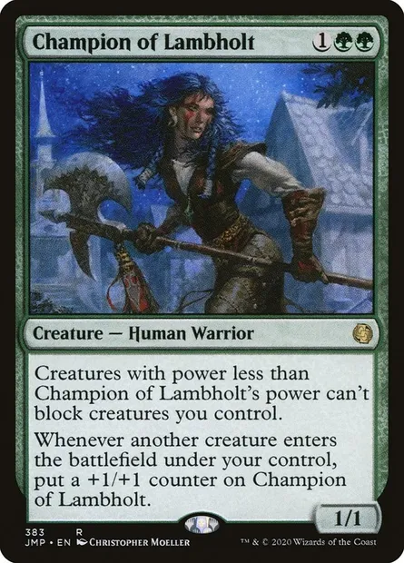 Champion of Lambholt, Magic card JMP 383 — Jumpstart set