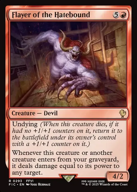Flayer of the Hatebound, Magic card FIC 293 — Final Fantasy Commander set