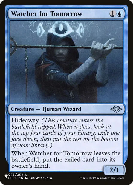 Watcher for Tomorrow, Magic card PLST MH1-76 — The List set
