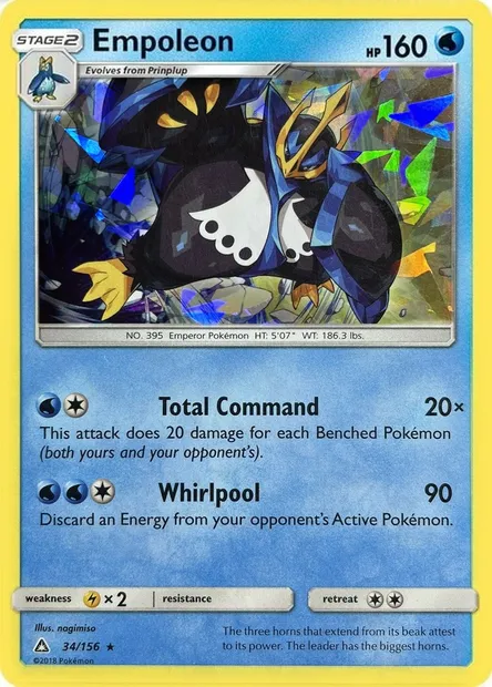 Pingoléon, carte Pokémon TDX 034-2 — extension Theme Deck & Blisters Exclusives