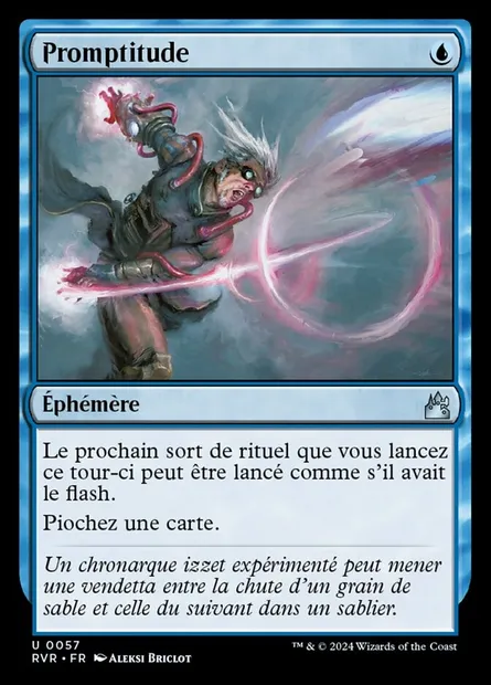 Promptitude, carte Magic RVR 57 — extension Ravnica Remastered