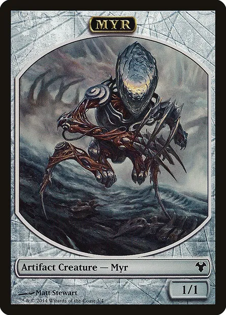 Myr, Magic card TMD1 3 — Modern Event Deck 2014 Tokens set