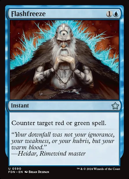 Gel immédiat, carte Magic FDN 590 — extension Foundations