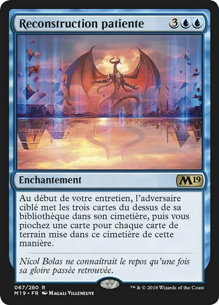 Reconstruction patiente, carte Magic M19 67 — extension Core Set 2019