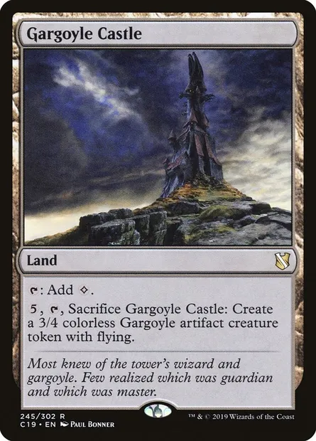 Gargoyle Castle, Magic card C19 245 — Commander 2019 set