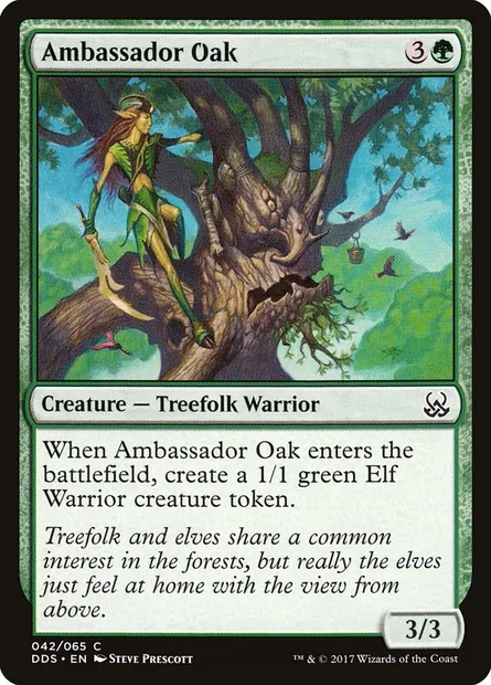 Ambassador Oak, Magic card DDS 42 — Duel Decks: Mind vs. Might set