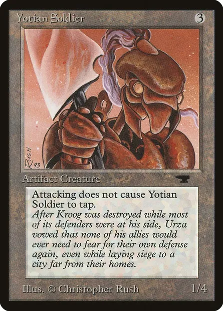 Yotian Soldier, Magic card ATQ 79 — Antiquities set
