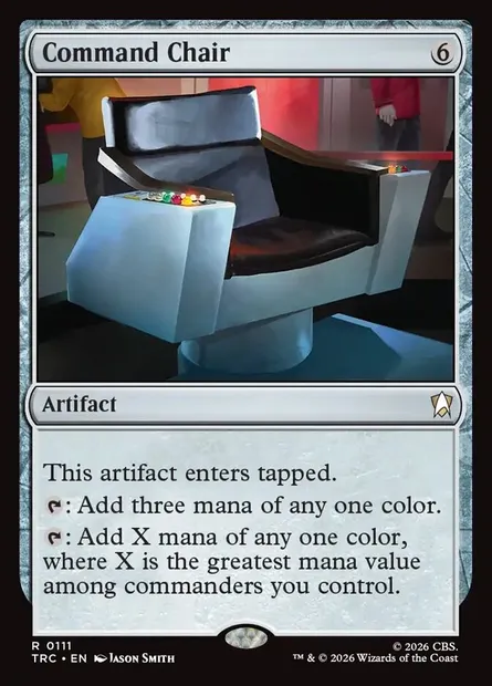 Command Chair, carte Magic TRC 111 — extension Star Trek Commander