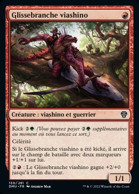 Glissebranche viashino, carte Magic DMU 150 — extension Dominaria Uni