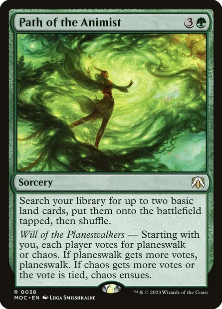 Path of the Animist, Magic card MOC 38 — March of the Machine Commander set