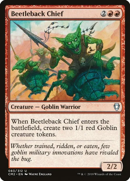 Beetleback Chief, Magic card CM2 83 — Commander Anthology Volume II set