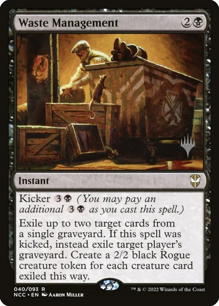 Waste Management, Magic card PNCC 40p — New Capenna Commander Promos set