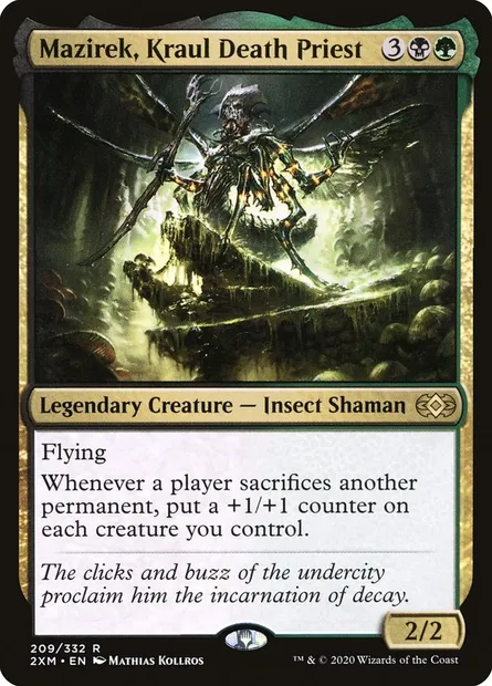 Mazirek, Kraul Death Priest, Magic card 2XM 209 — Double Masters set