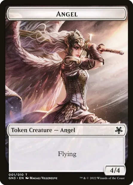 Angel, Magic card TGN3 1 — Game Night: Free-for-All Tokens set
