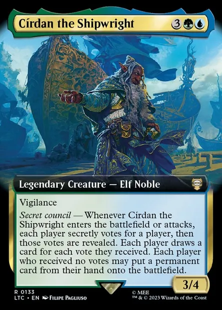 Círdan the Shipwright, Magic card LTC 133 — Tales of Middle-earth Commander set