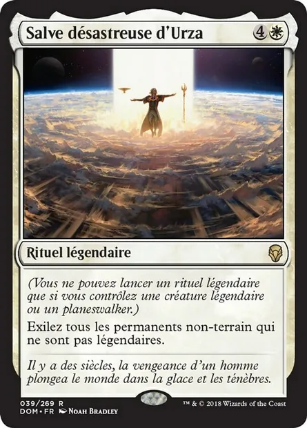 Salve désastreuse d'Urza, carte Magic DOM 39 — extension Dominaria
