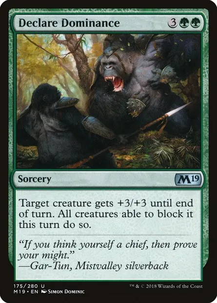 Declare Dominance, Magic card M19 175 — Core Set 2019 set