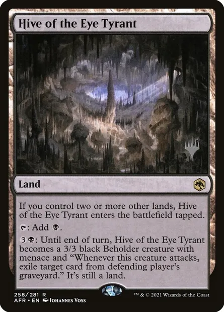 Hive of the Eye Tyrant, Magic card PAFR 258p — Adventures in the Forgotten Realms Promos set