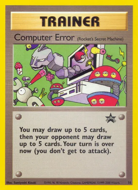 Computer Error, carte Pokémon WP 16 — extension Wizards Black Star Promos