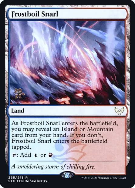Frostboil Snarl, Magic card PSTX 265s — Strixhaven: School of Mages Promos set