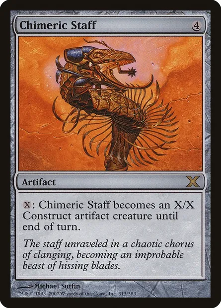 Chimeric Staff, Magic card 10E 313 — Tenth Edition set