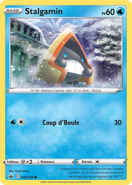Stalgamin, carte Pokémon CRE 35 — extension Règne de Glace