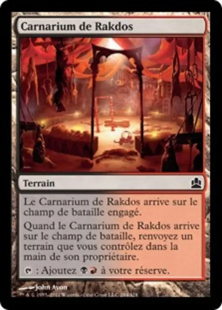Carnarium de Rakdos, carte Magic CMD 284 — extension Commander 2011