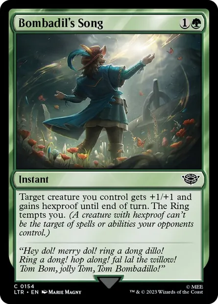 Bombadil's Song, Magic card LTR 154 — The Lord of the Rings: Tales of Middle-earth set
