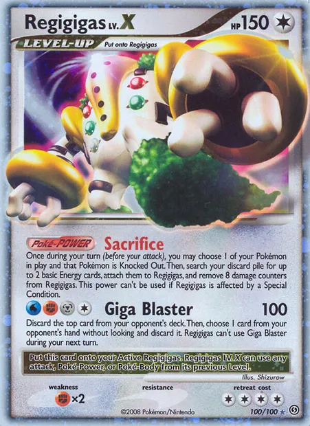 Regigigas, Pokémon card SF 100 — Stormfront set