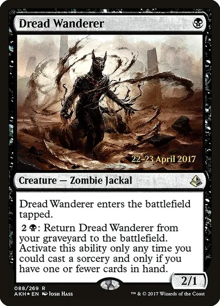 Vagabond effroyable, carte Magic PAKH 88s — extension Amonkhet Promos