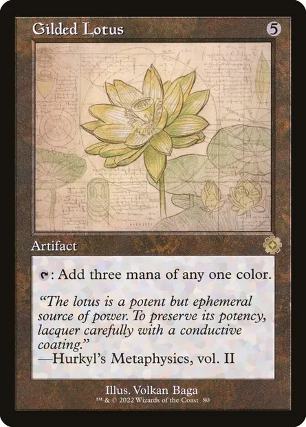 Gilded Lotus, Magic card BRR 80 — The Brothers' War Retro Artifacts set