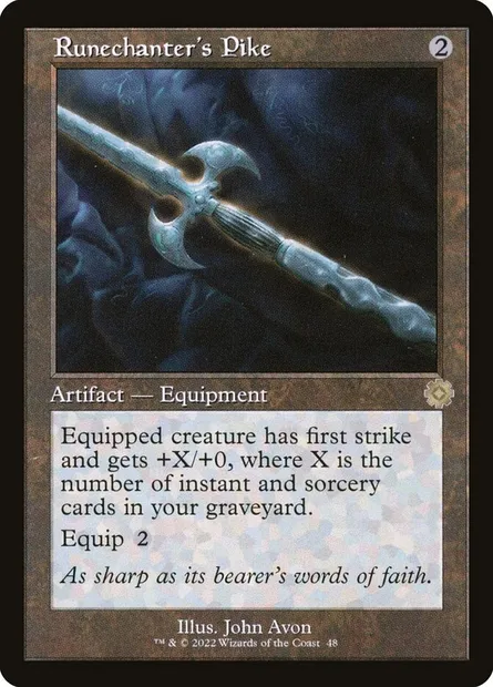 Runechanter's Pike, Magic card BRR 48 — The Brothers' War Retro Artifacts set