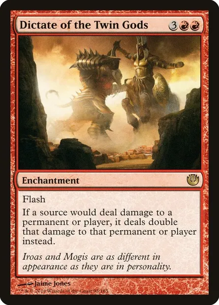 Dictate of the Twin Gods, Magic card JOU 93 — Journey into Nyx set