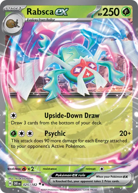 Rabsca ex, Pokémon card DRI 025 — Destined Rivals set