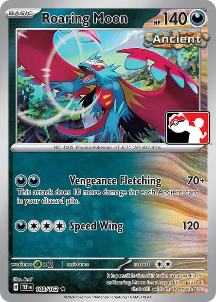 Roaring Moon, Pokémon card PPS 109-5 — Play! Pokémon Prize Pack Series set