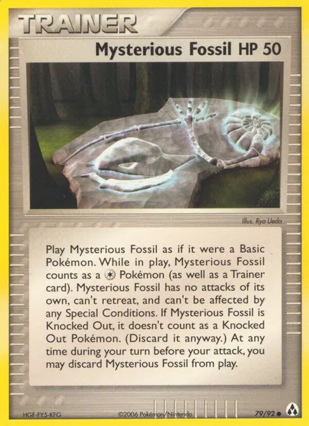 Mysterious Fossil, Pokémon card LM 79 — Legend Maker set