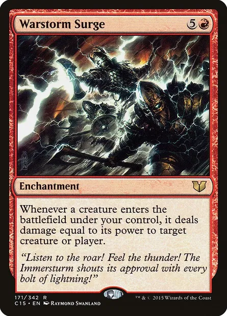 Warstorm Surge, Magic card C15 171 — Commander 2015 set