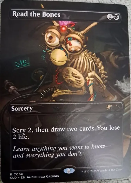 Lire dans les os, carte Magic SLD 7066 — extension Secret Lair Drop