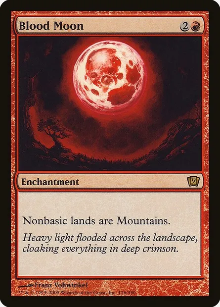 Lune de sang, carte Magic 9ED 176★ — extension Neuvième Edition