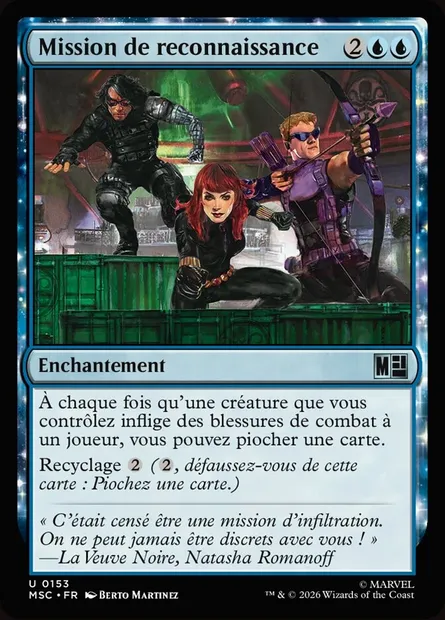 Mission de reconnaissance, carte Magic MSC 153 — extension Marvel Super Heroes Commander