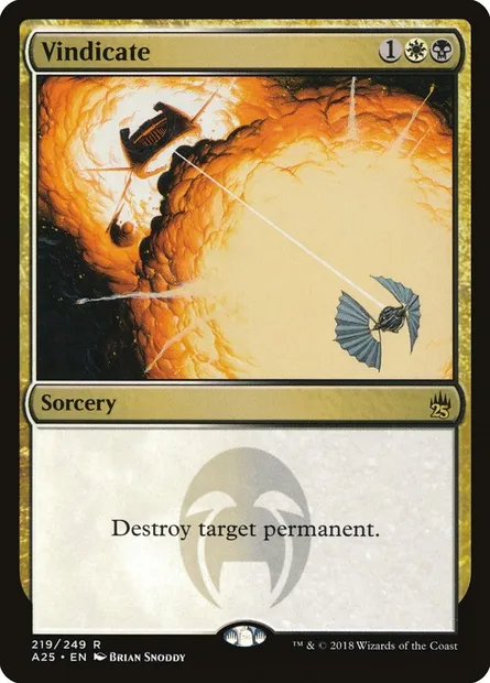 Justification, carte Magic A25 219 — extension Masters 25