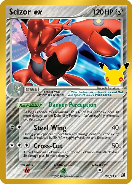 Scizor ex, Pokémon card 30C CC025 — 30th Celebration set