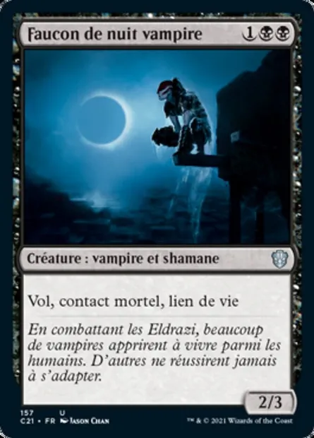 Faucon de nuit vampire, carte Magic C21 157 — extension Commander 2021