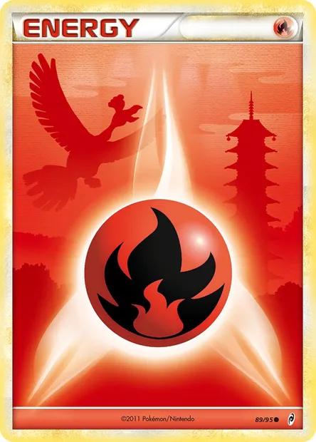 Fire Energy, Pokémon card CL 89 — Call of Legends set