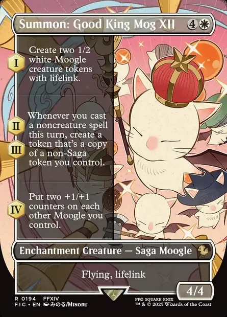 Summon: Good King Mog XII, Magic card FIC 194 — Final Fantasy Commander set