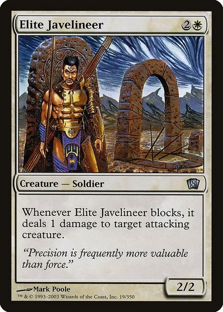 Elite Javelineer, Magic card 8ED 19★ — Eighth Edition set