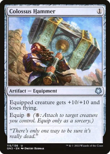 Colossus Hammer, Magic card GN3 115 — Game Night: Free-for-All set