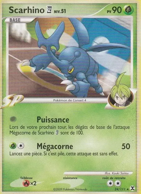 Scarhino 4 Niv. 51, carte Pokémon RR 24 — extension Rivaux Émergeants