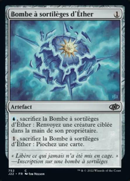 Bombe à sortilèges d'Éther, carte Magic J22 752 — extension Jumpstart 2022